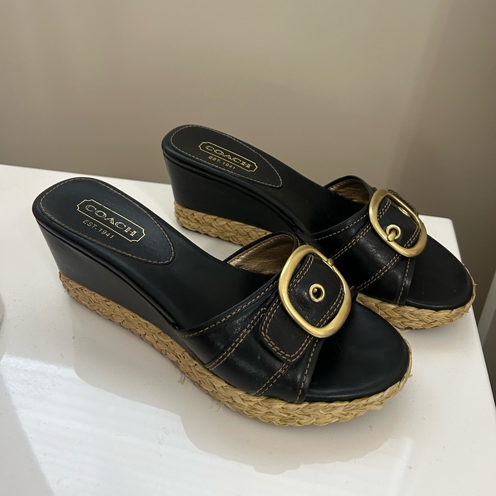 COACH Greer Wedge Sandal